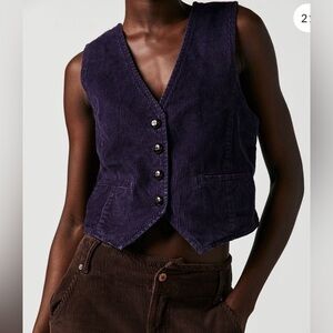 Free People Charlie Cord Vest